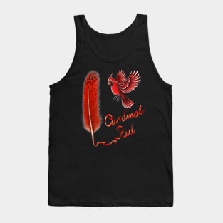 Red Cardinal bird Tank Top